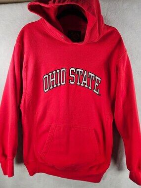 Steve & Barry's Ohio State Buckeyes Hoodie Red Embroidered Size Medium